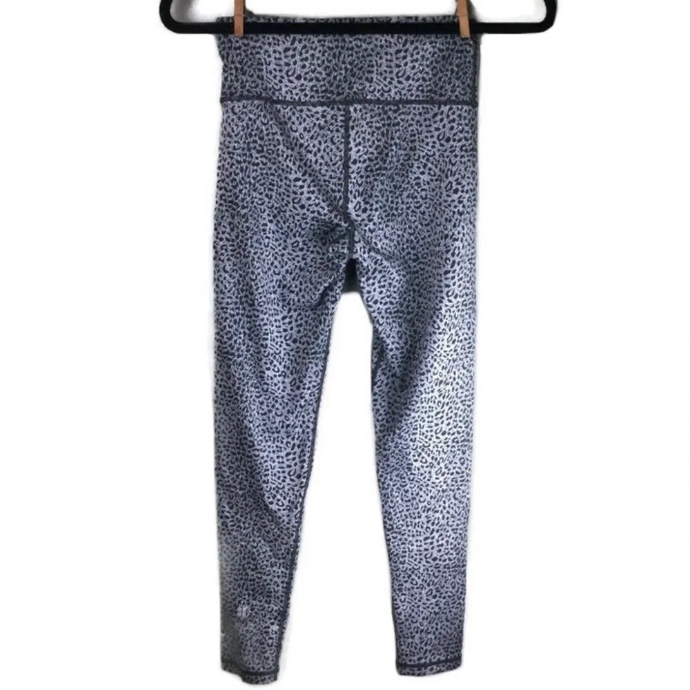 Sweaty Betty Flatter Me Leopard Print Jacquard Full Length Leggings Size XS